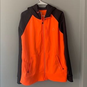 AB7 Orange and black zip up hoodie XL